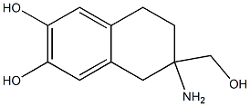 2,3-Naphthalenediol,6-amino-5,6,7,8-tetrahydro-6-(hydroxymethyl)-(9CI) Struktur