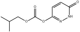 Carbonic acid 1,6-dihydro-6-oxopyridazin-3-yl=2-methylpropyl ester Struktur