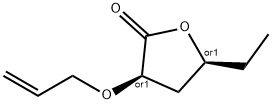 2(3H)-Furanone,5-ethyldihydro-3-(2-propenyloxy)-,(3R,5S)-rel-(9CI) Struktur