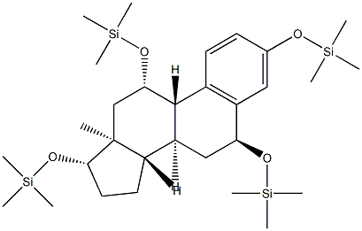 3,6α,11β,17β-Tetrakis[(trimethylsilyl)oxy]estra-1,3,5(10)-triene Struktur