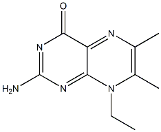 4(8H)-Pteridinone,2-amino-8-ethyl-6,7-dimethyl-(9CI) Struktur