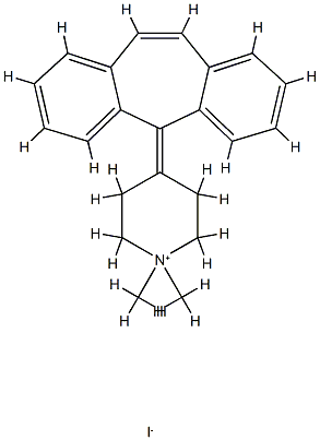 cyproheptadinium methiodide Struktur