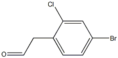 2-(4-bromo-2-chlorophenyl)acetaldehyde Struktur