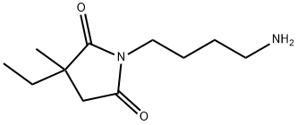 2,5-Pyrrolidinedione,1-(4-aminobutyl)-3-ethyl-3-methyl-(9CI) Struktur