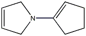 1H-Pyrrole,1-(1-cyclopenten-1-yl)-2,5-dihydro-(9CI) Struktur