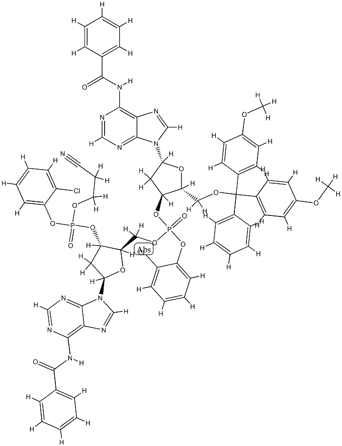 FULLY PROTECTED DEOXYNUCLEOTIDE DIMERD(A PAP) Struktur