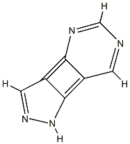 1H-Pyrazolo[3,4:3,4]cyclobuta[1,2-d]pyrimidine (9CI) Struktur