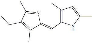 1H-Pyrrole,5-[(3,5-dimethyl-2H-pyrrol-2-ylidene)methyl]-3-ethyl-2,4-dimethyl-(9CI) Struktur