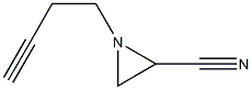 2-Aziridinecarbonitrile,1-(3-butynyl)-(9CI) Struktur