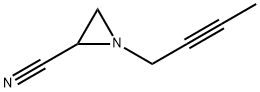 2-Aziridinecarbonitrile,1-(2-butynyl)-(9CI) Struktur