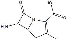 1-Azabicyclo[3.2.0]hept-2-ene-2-carboxylicacid,6-amino-3-methyl-7-oxo-(9CI) Struktur