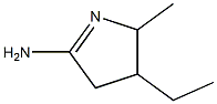 2H-Pyrrol-5-amine,3-ethyl-3,4-dihydro-2-methyl-(9CI) Struktur