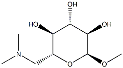 alpha-D-Glucopyranoside, methyl 6-deoxy-6-(dimethylamino)- (9CI) Struktur