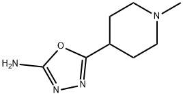 5-(1-methyl-4-piperidinyl)-1,3,4-oxadiazol-2-amine(SALTDATA: FREE) Struktur