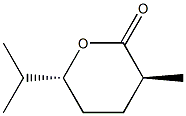 2H-Pyran-2-one,tetrahydro-3-methyl-6-(1-methylethyl)-,(3R,6S)-rel-(9CI) Struktur