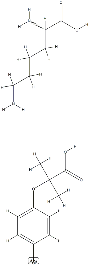 lysine clofibrate Struktur