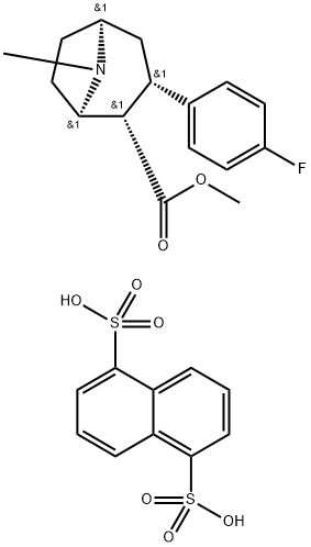 β-CFT naphthalenedisulfonate monohydrate Struktur