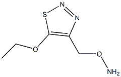 1,2,3-Thiadiazole,4-[(aminooxy)methyl]-5-ethoxy-(9CI) Struktur