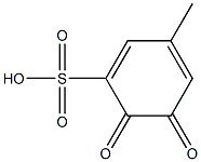 1,3-Cyclohexadiene-1-sulfonicacid,3-methyl-5,6-dioxo-(9CI) Struktur