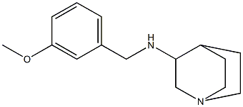 N-(1-azabicyclo[2.2.2]oct-3-yl)-N-(3-methoxybenzyl)amine Struktur