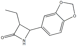 2-Azetidinone,4-(1,3-benzodioxol-5-yl)-3-ethyl-(9CI) Struktur