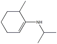 1-Cyclohexen-1-amine,6-methyl-N-(1-methylethyl)-(9CI) Struktur