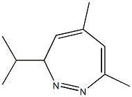 3H-1,2-Diazepine,5,7-dimethyl-3-(1-methylethyl)-(9CI) Struktur