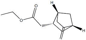 Bicyclo[2.2.1]heptane-2-acetic acid, 5-methylene-, ethyl ester, (1R,2R,4R)-rel- (9CI) Struktur