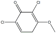 2,5-Cyclohexadien-1-one,2,6-dichloro-3-methoxy-(9CI) Struktur