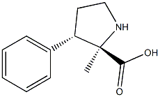 D-Proline, 2-methyl-3-phenyl-, (3S)-rel- (9CI) Struktur