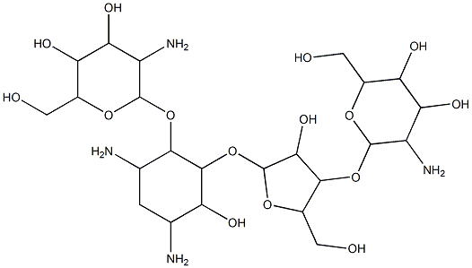 6'''-deamino-6'''-hydroxyparomomycin I Struktur