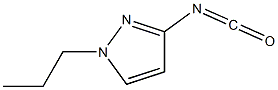 1H-Pyrazole,3-isocyanato-1-propyl-(9CI) Struktur