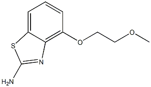 2-Benzothiazolamine,4-(2-methoxyethoxy)-(9CI) Struktur