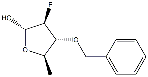 alpha-D-Arabinofuranose, 2,5-dideoxy-2-fluoro-3-O-(phenylmethyl)- (9CI) Struktur