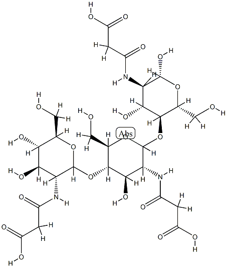 Chitosan, N-(3-carboxy-1-oxopropyl) Struktur