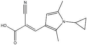 2-Propenoicacid,2-cyano-3-(1-cyclopropyl-2,5-dimethyl-1H-pyrrol-3-yl)-(9CI) Struktur