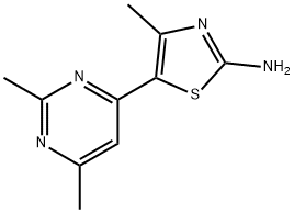 2-Thiazolamine,5-(2,6-dimethyl-4-pyrimidinyl)-4-methyl-(9CI) Struktur