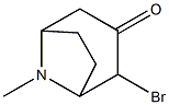 8-Azabicyclo[3.2.1]octan-3-one,2-bromo-8-methyl-(9CI) Struktur