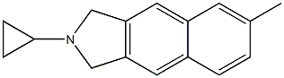 1H-Benz[f]isoindole,2-cyclopropyl-2,3-dihydro-6-methyl-(9CI) Struktur