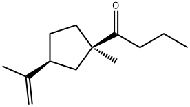 1-Butanone,1-[(1R,3S)-1-methyl-3-(1-methylethenyl)cyclopentyl]-(9CI) Struktur