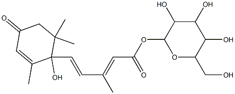 (±)-cis,trans-ABSCISIC ACID GLUCOSYL ESTER (ABAGlu) Struktur