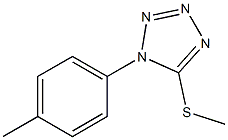 1H-Tetrazole,1-(4-methylphenyl)-5-(methylthio)-(9CI) Struktur