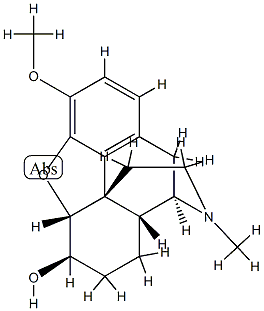 (-)-Dihydroisocodeine Struktur