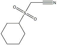 2-(cyclohexylsulfonyl)acetonitrile Struktur