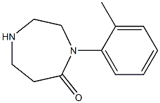 5H-1,4-Diazepin-5-one,hexahydro-4-(2-methylphenyl)-(9CI) Struktur