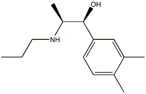 Benzyl alcohol, 3,4-dimethyl-alpha-[1-(propylamino)ethyl]-, threo- (8CI) Struktur