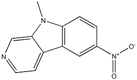 9H-Pyrido[3,4-b]indole,9-methyl-6-nitro-(8CI) Struktur