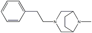 3,8-Diazabicyclo[3.2.1]octane,8-methyl-3-phenethyl-(8CI) Struktur