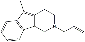 1H-Indeno[1,2-c]pyridine,2-allyl-2,3,4,9b-tetrahydro-5-methyl-(8CI) Struktur