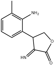 2(3H)-Furanone,4-(2-amino-m-tolyl)dihydro-3-imino-(8CI) Struktur